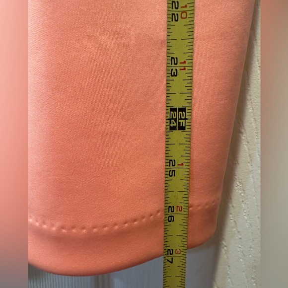 Coral V-Neck Sleeveless Mini Dress - Picture 3 of 5